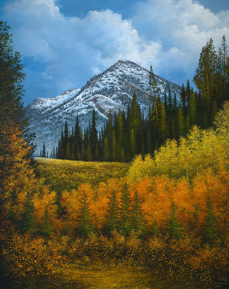 Peaceful Mountain art print by Bruce Nawrocke for $57.95 CAD