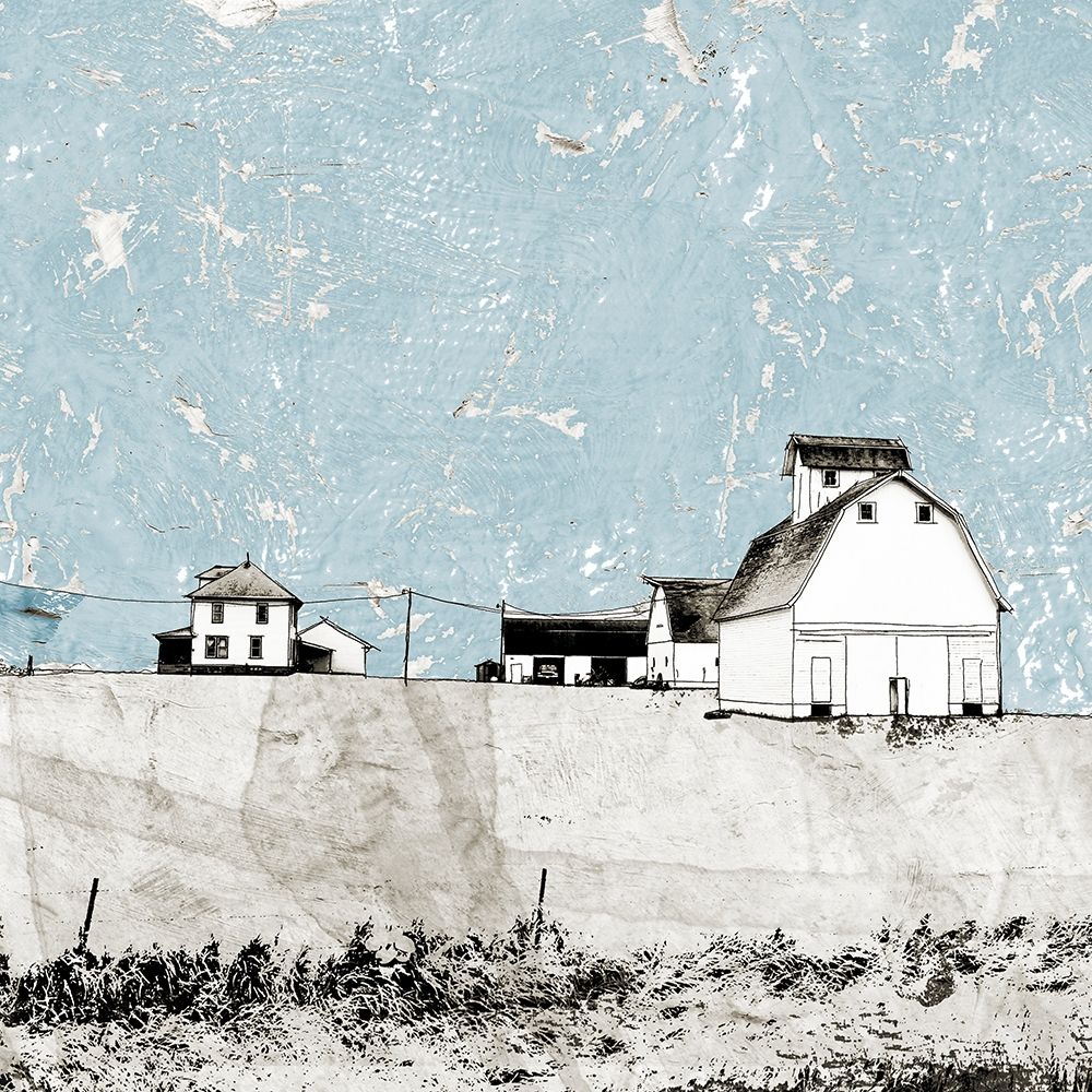 Blue Sky Barn art print by Ynon Mabat for $57.95 CAD