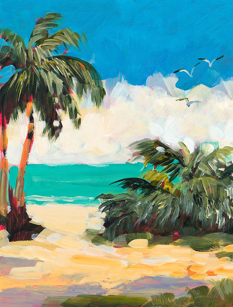 Tropical Beach art print by Jane Slivka for $57.95 CAD