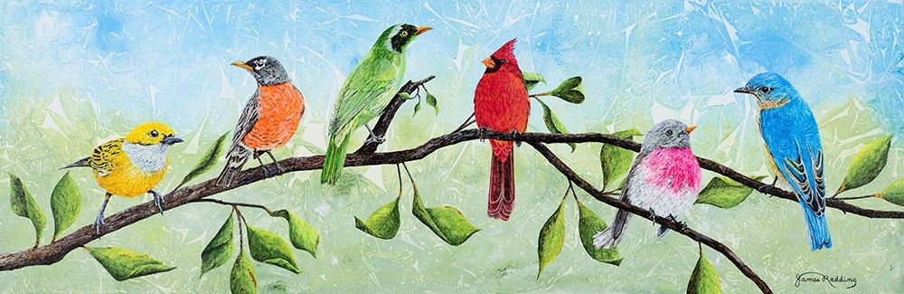 Birds on a Branch art print by James Redding for $57.95 CAD