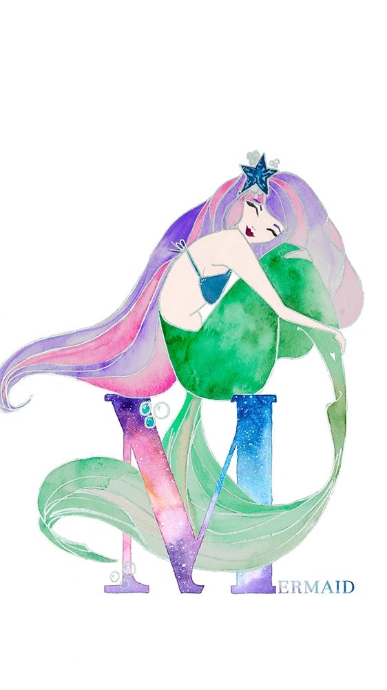 Mermaid (M) art print by Nola James for $57.95 CAD