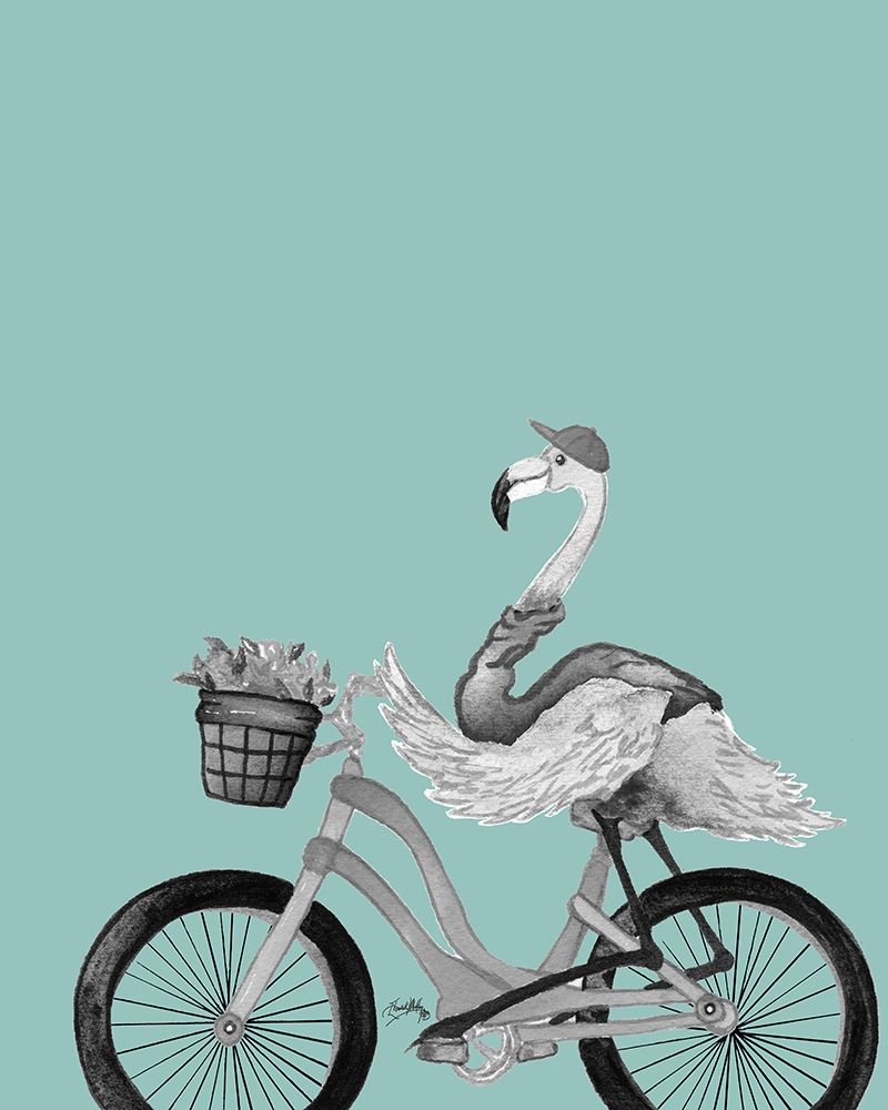 What A Wild Ride On Teal I art print by Elizabeth Medley for $57.95 CAD