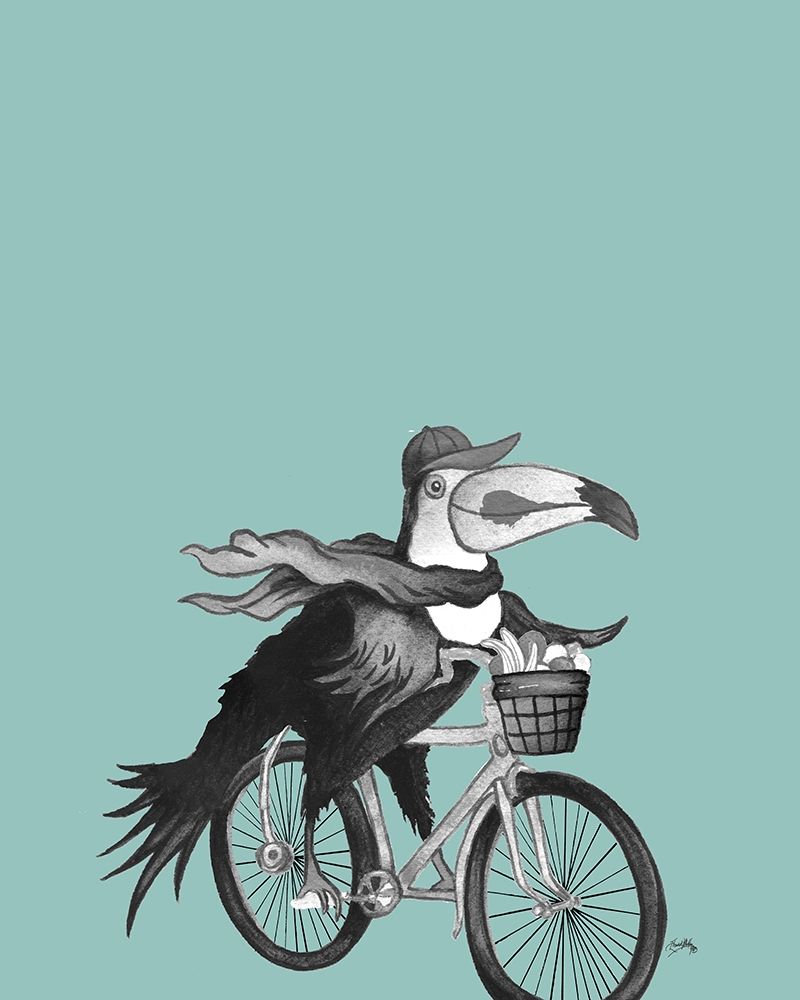 What a Wild Ride on Teal II art print by Elizabeth Medley for $57.95 CAD