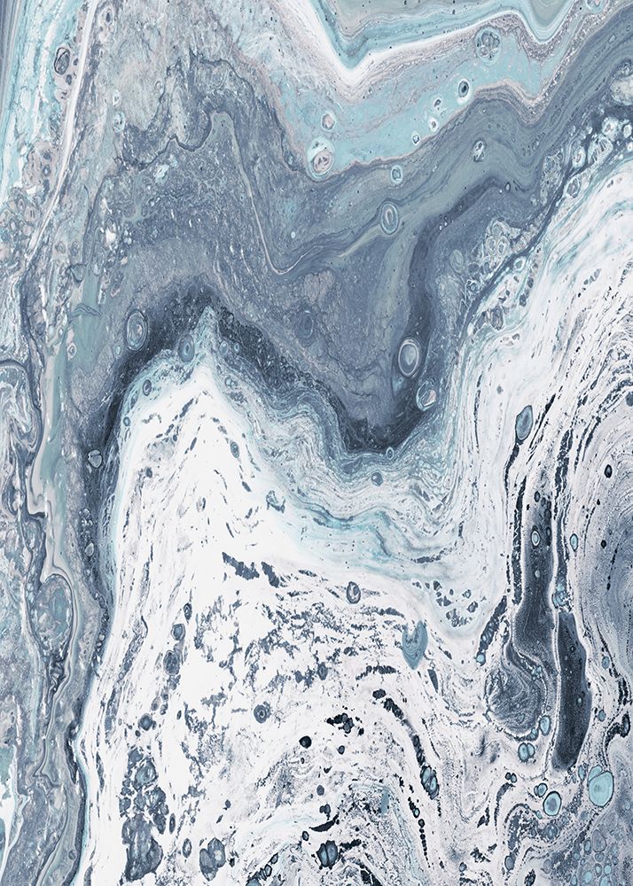 Blue Oil Spill I art print by Julie DeRice for $57.95 CAD