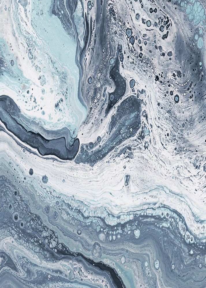 Blue Oil Spill II art print by Julie DeRice for $57.95 CAD