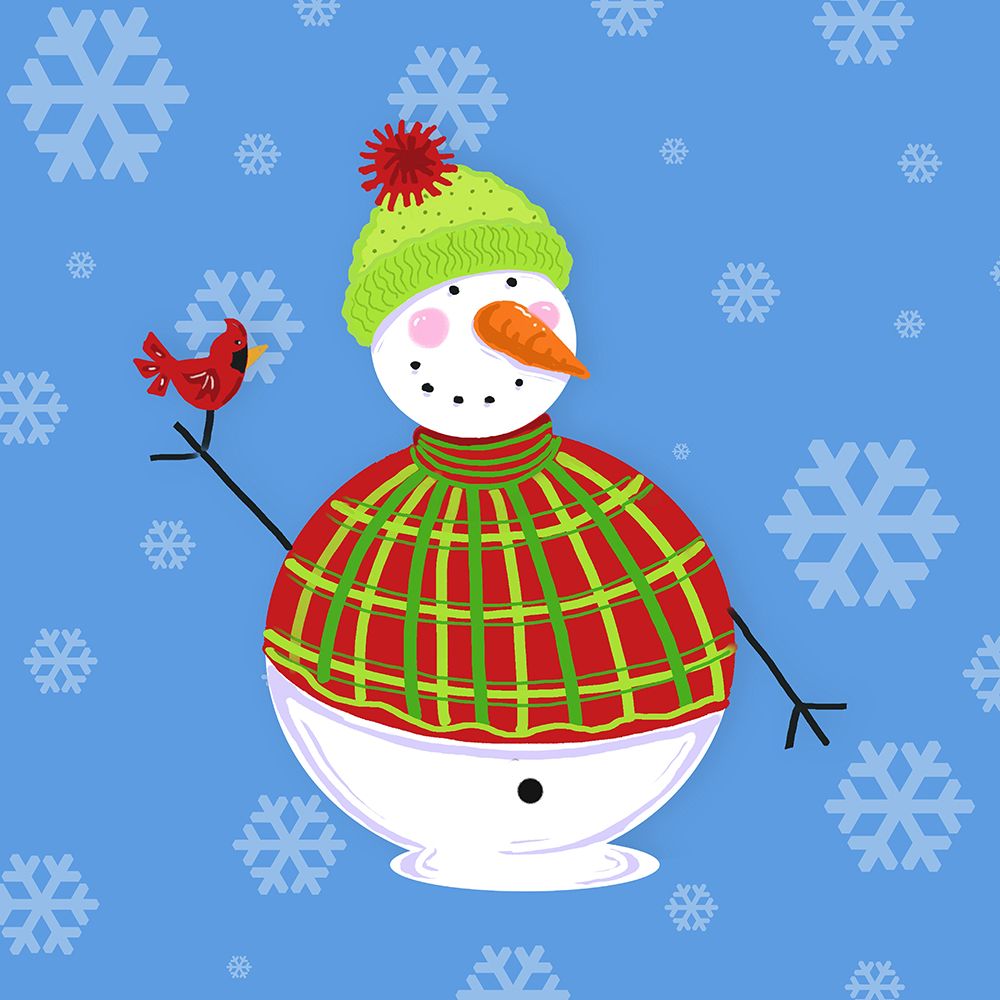 Silly Snowman Christmas IV art print by Deidre Mosher for $57.95 CAD
