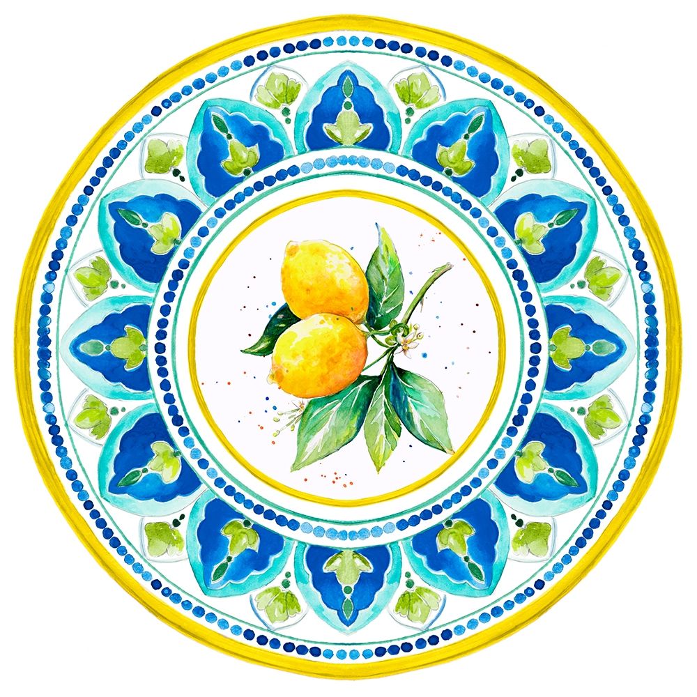 Italian Lemon Tile art print by Patricia Pinto for $57.95 CAD