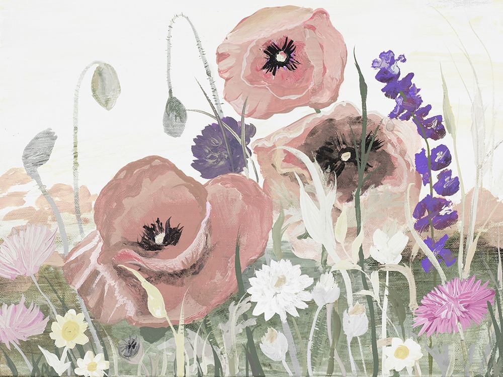 Victory Pink Poppies I art print by Robin Maria for $57.95 CAD