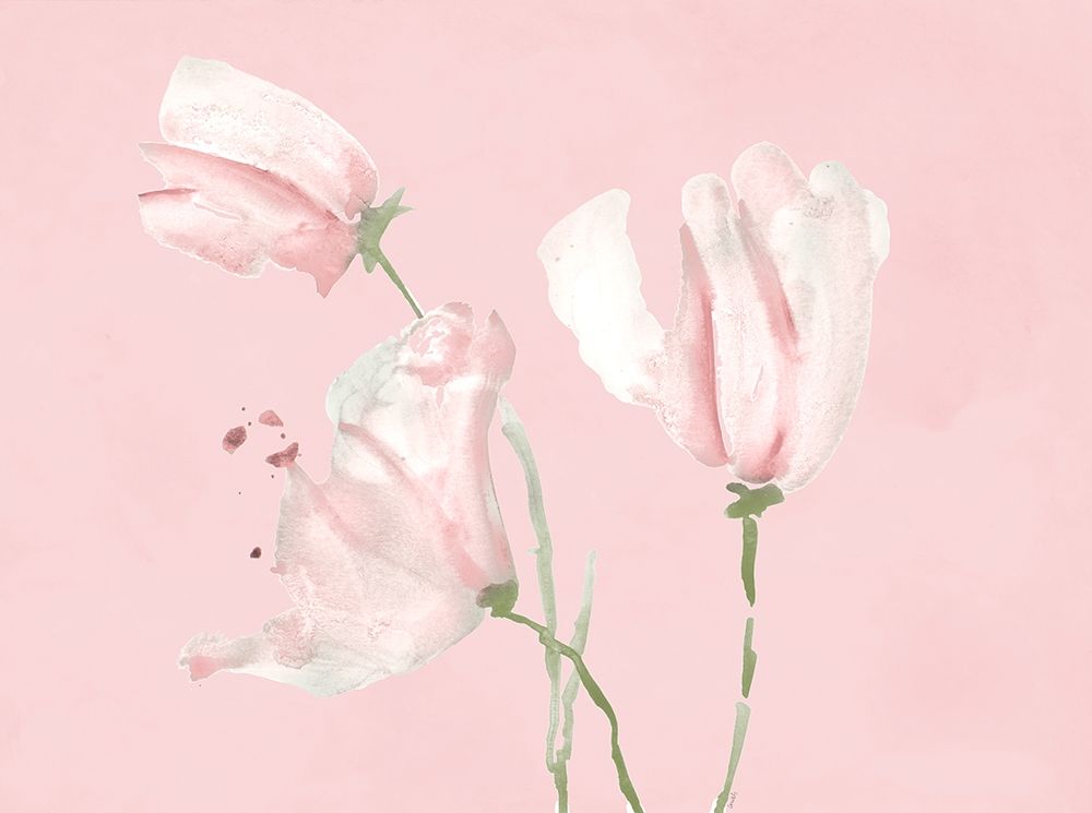 Pink Floral Dreams I art print by Lanie Loreth for $57.95 CAD