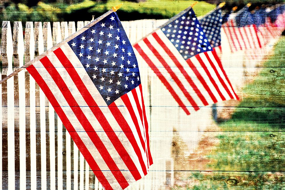 USA Fence art print by Gail Peck for $57.95 CAD