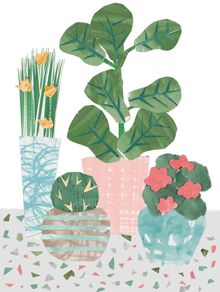 Flower Party on Terrazo art print by Jen Bucheli for $57.95 CAD