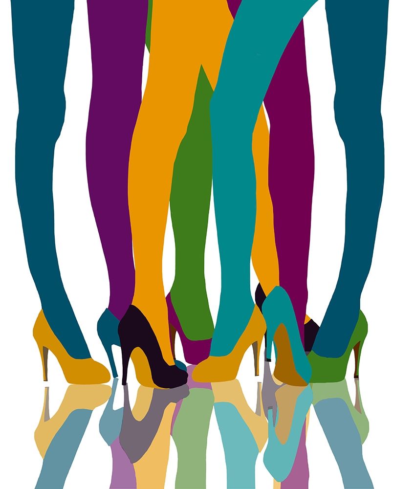 Colorful Legs art print by Jen Bucheli for $57.95 CAD