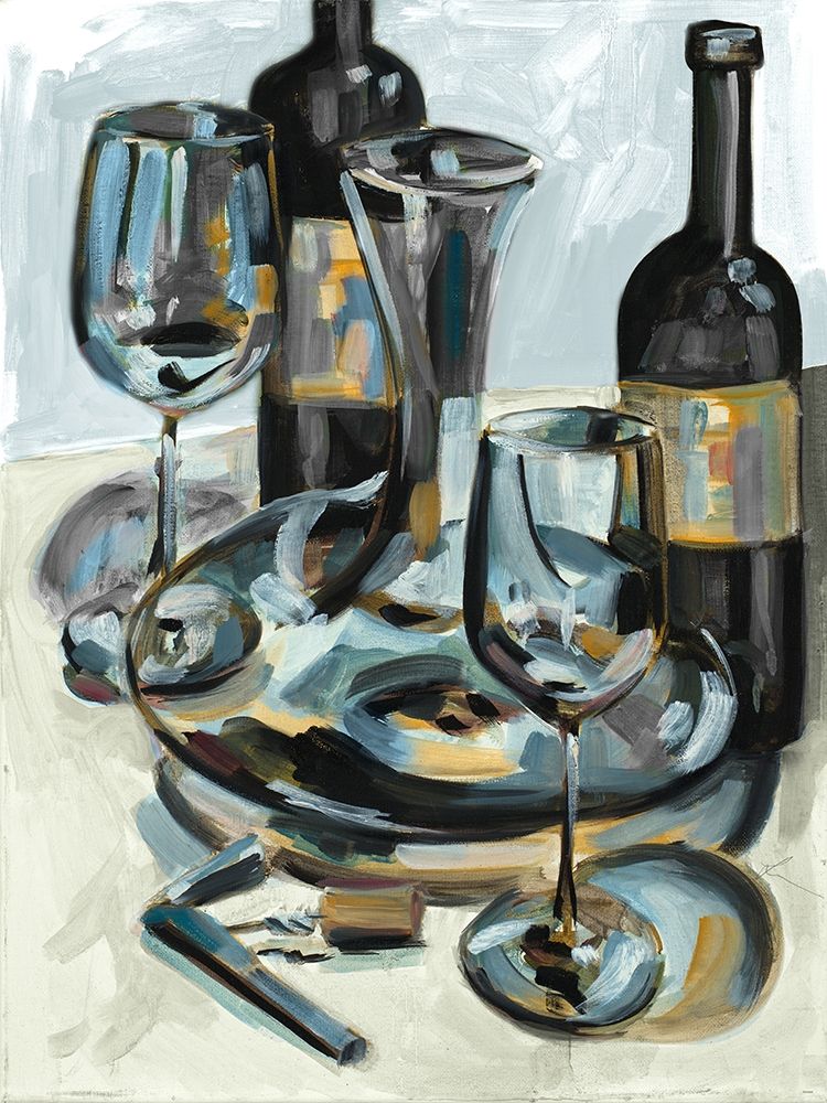 Wine with Dinner I art print by Heather A. French-Roussia for $57.95 CAD