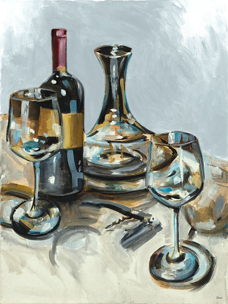 Wine with Dinner II art print by Heather A. French-Roussia for $57.95 CAD