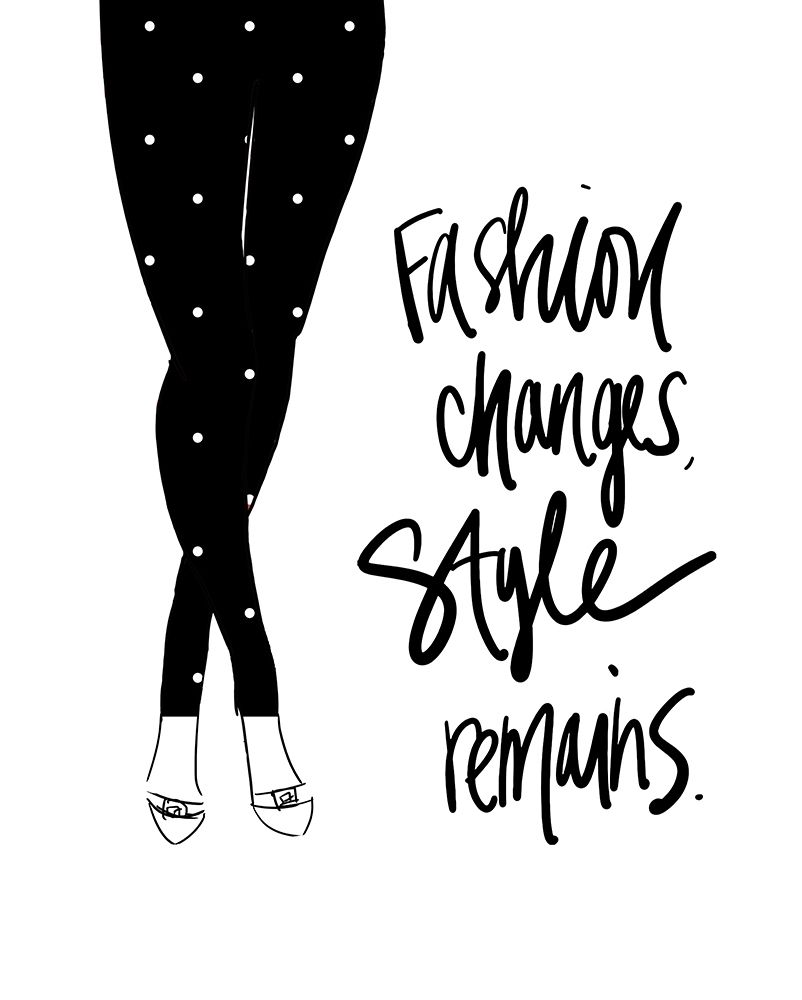 Fashion Changes-Style Remains art print by Anna Quach for $57.95 CAD