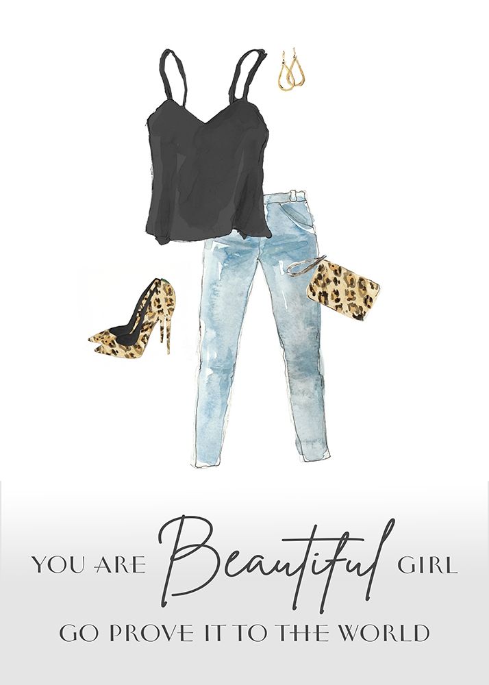 You Are Beautiful Girl art print by Lanie Loreth for $57.95 CAD