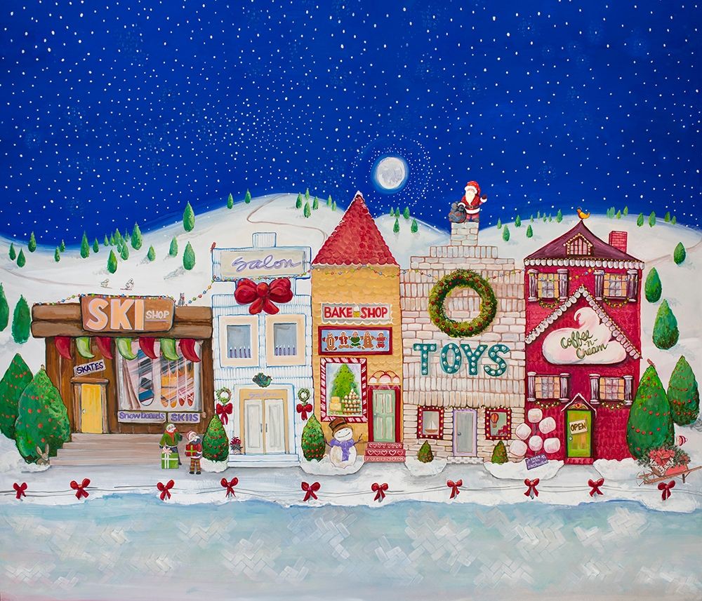 Christmas Village I art print by Diannart for $57.95 CAD