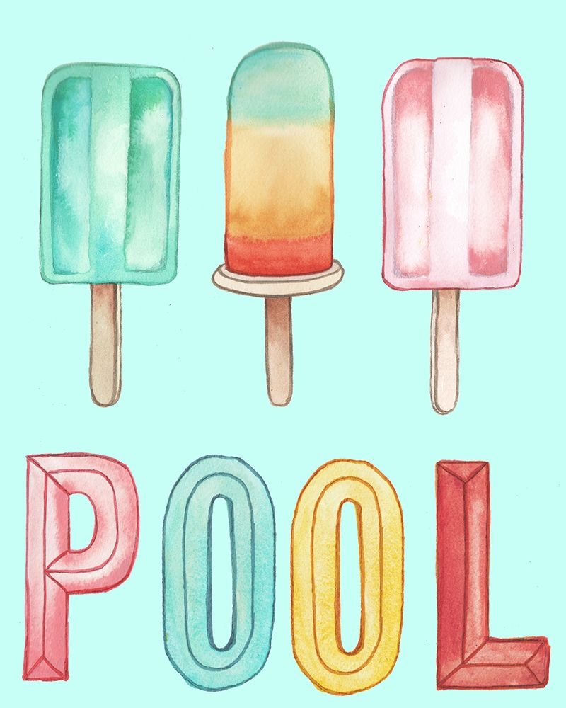 Pool Popsicles art print by Elizabeth Medley for $57.95 CAD