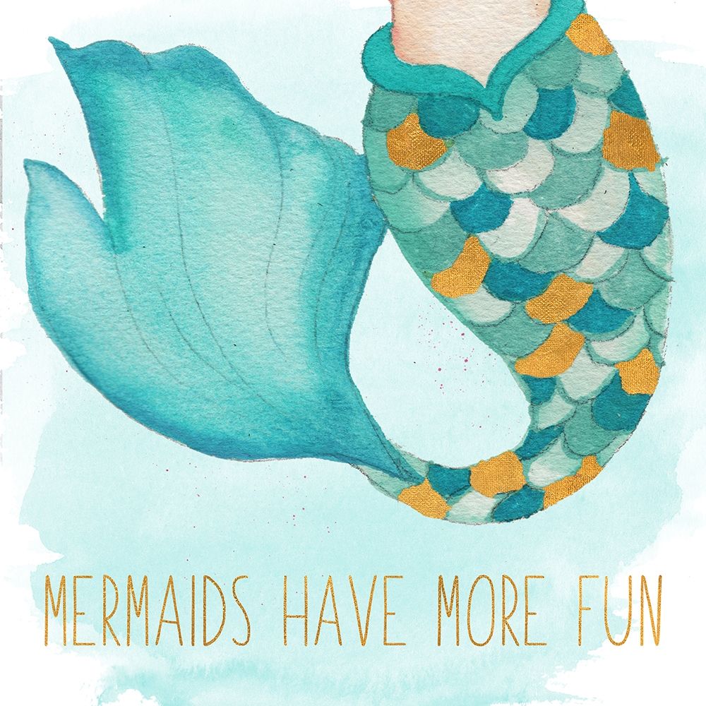 Mermaids Have More Fun art print by Elizabeth Medley for $57.95 CAD