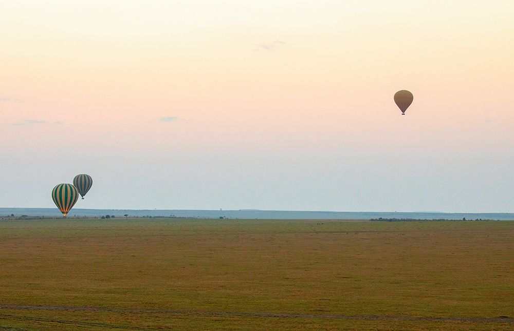 Hot Air Balloons over Kenya II art print by Kathy Mansfield for $57.95 CAD