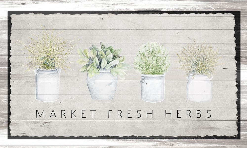 Market Fresh Herbs art print by Janice Gaynor for $57.95 CAD