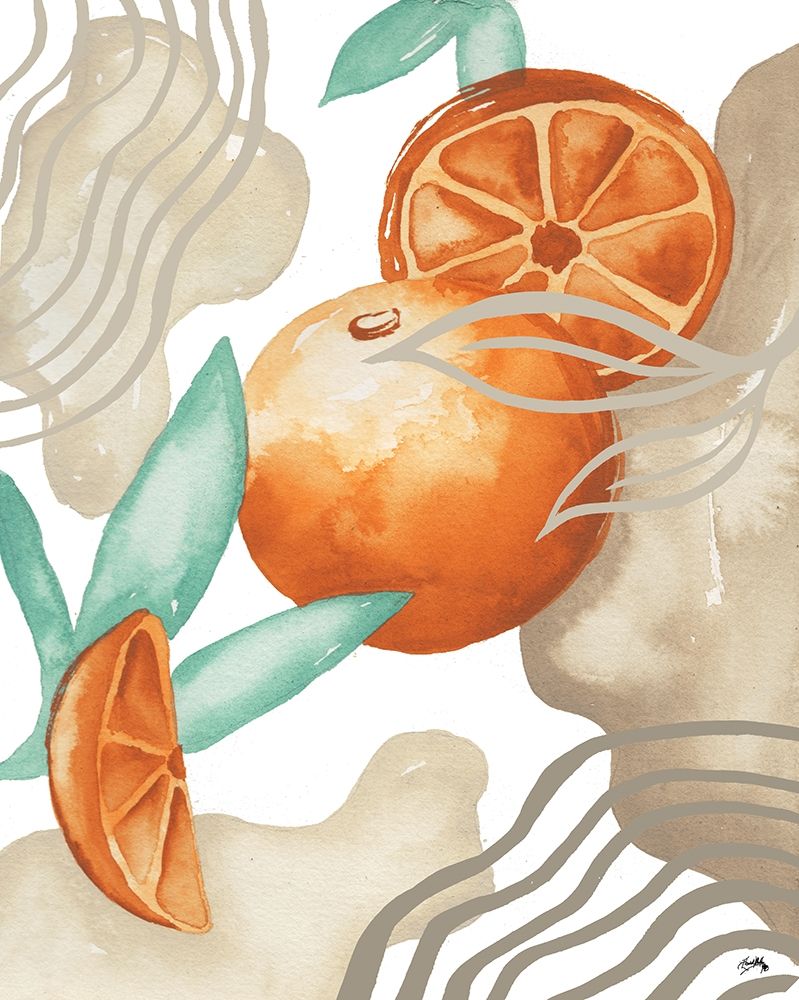 Art Deco Orange art print by Elizabeth Medley for $57.95 CAD