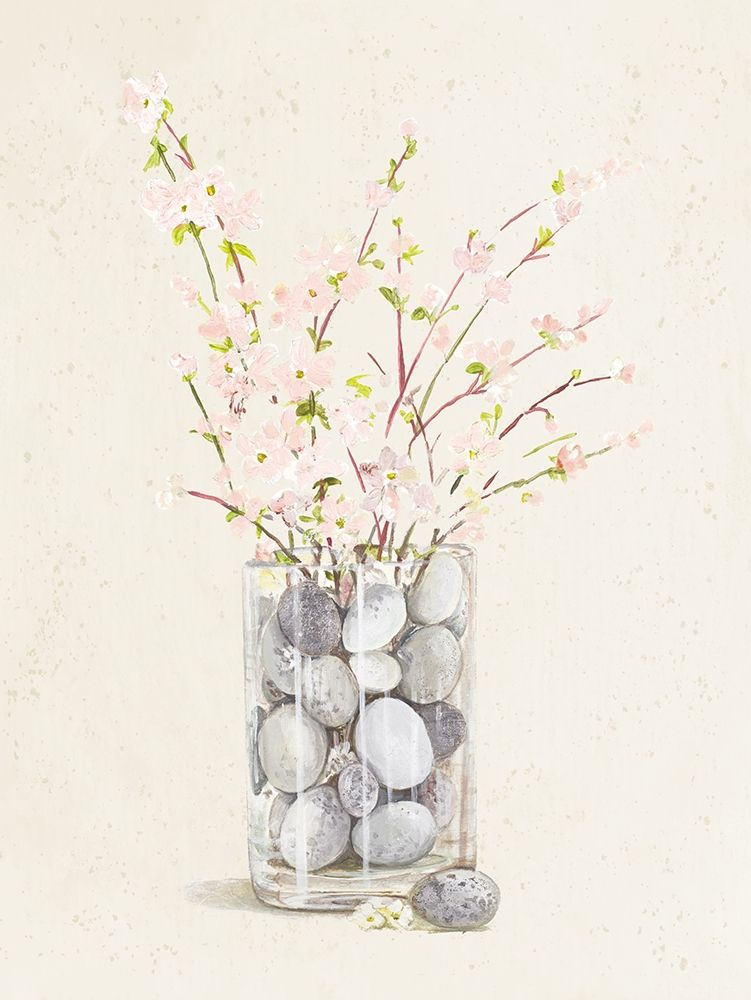 Spring Vase With Pebbles art print by Patricia Pinto for $57.95 CAD