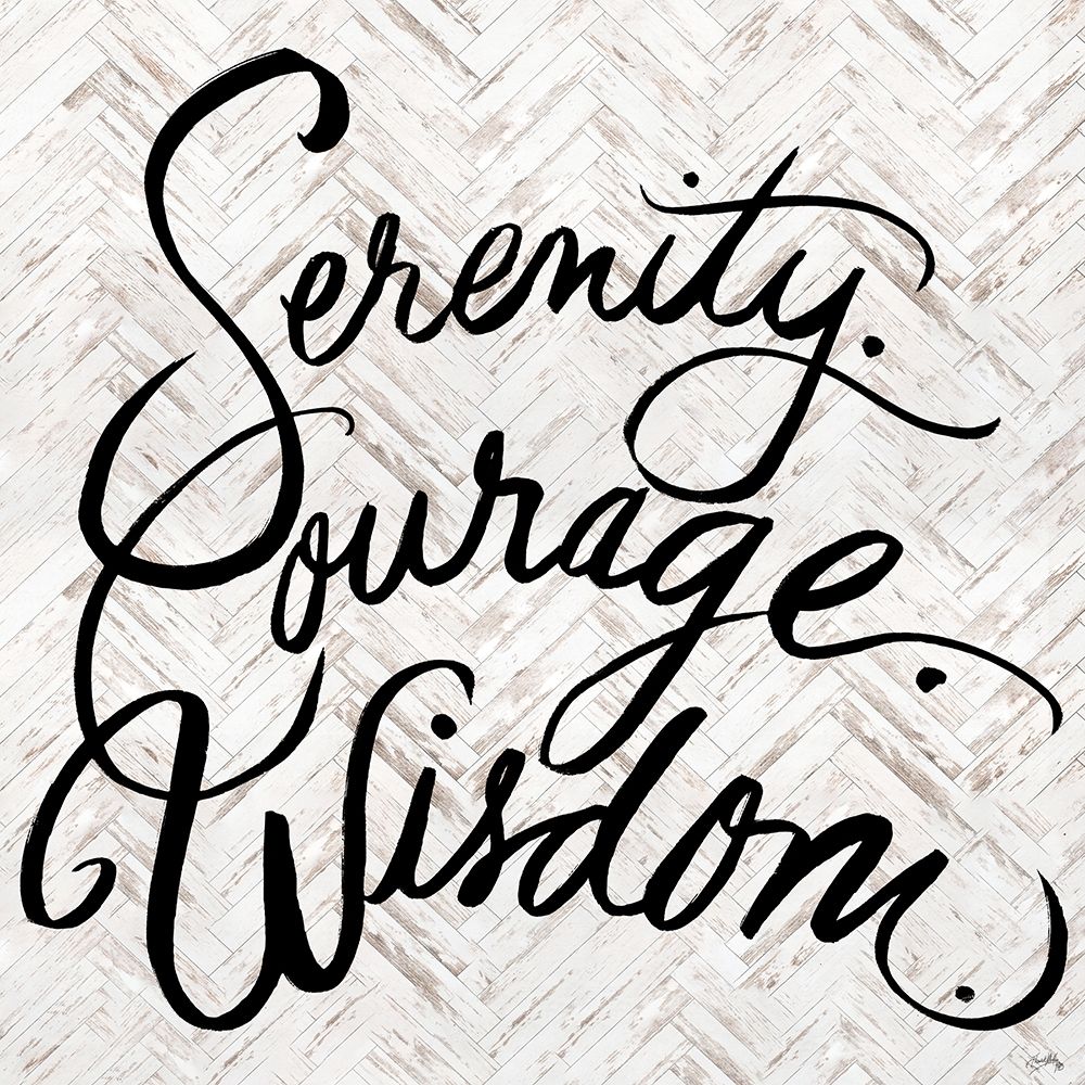 Serenity Courage Wisdom art print by Elizabeth Medley for $57.95 CAD