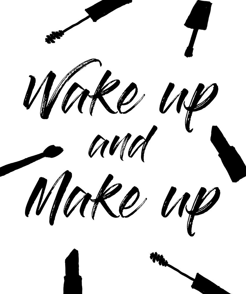 Wake Up And Make Up art print by Anna Quach for $57.95 CAD