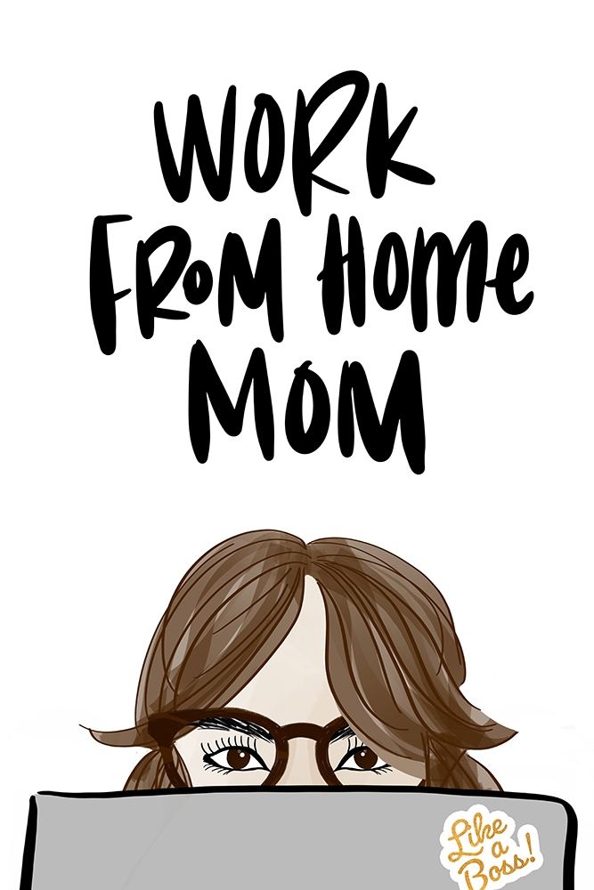 Work From Home Mom (Girl VI) art print by Anna Quach for $57.95 CAD