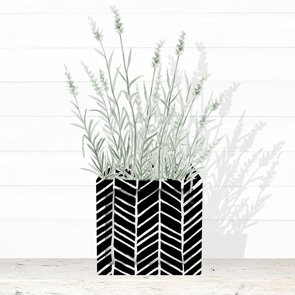 Lavender In Modern Pot I art print by Janice Gaynor for $57.95 CAD