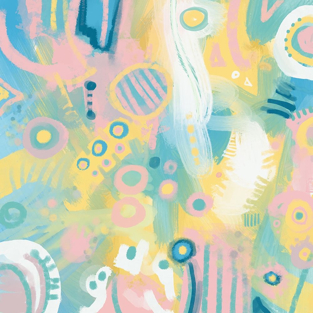 Dreamy Pastel Abstract art print by Dan Meneely for $57.95 CAD