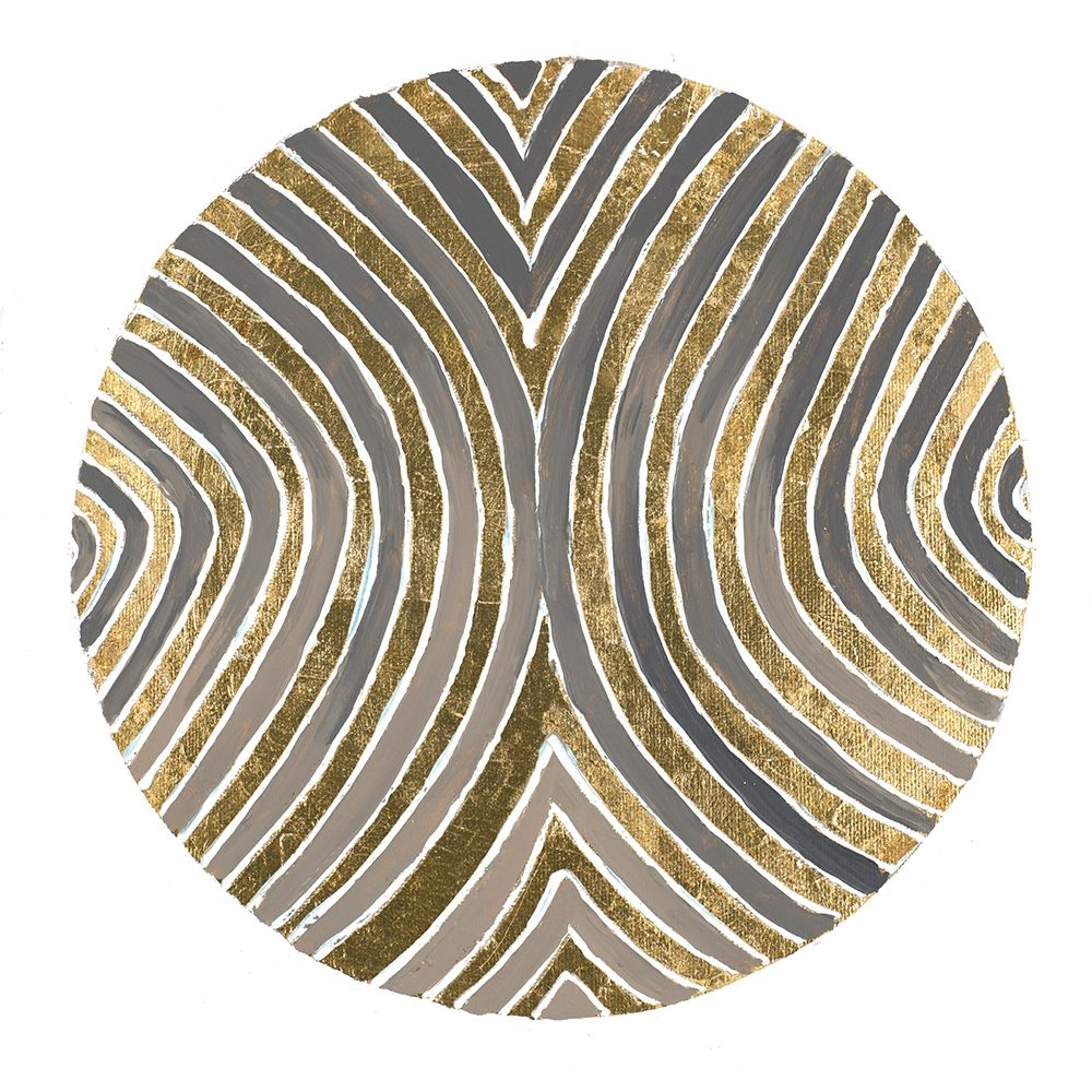 Psychedelic Gold Plate II  art print by Patricia Pinto for $57.95 CAD