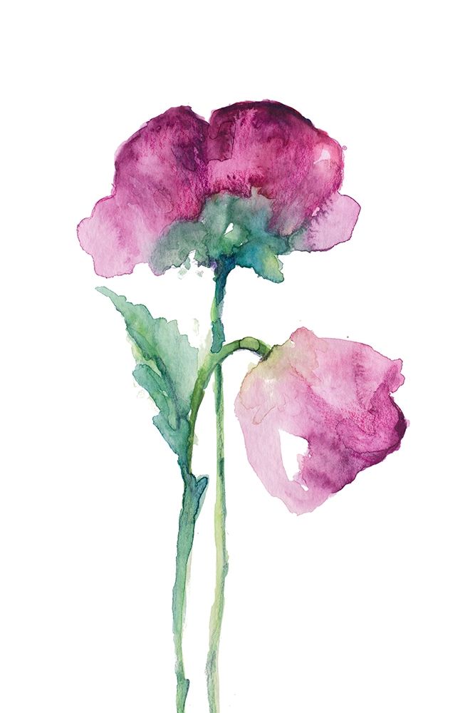 Fuchsia Tulip and Orchid Bud art print by Lanie Loreth for $57.95 CAD