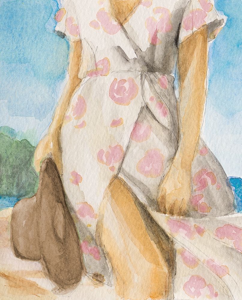 Woman In Sun Dress art print by Lanie Loreth for $57.95 CAD