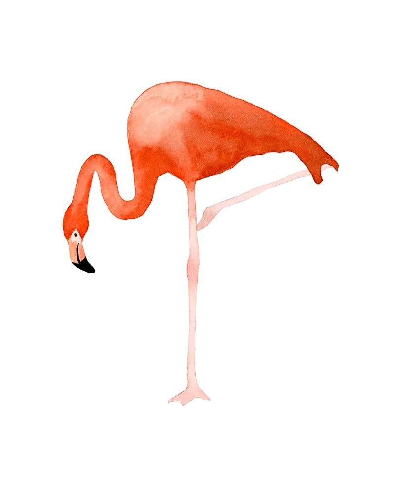 Standing Flamingo art print by Lucille Price for $57.95 CAD