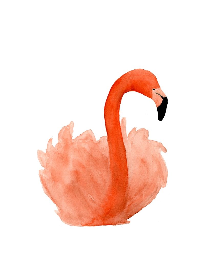 Resting Flamingo art print by Lucille Price for $57.95 CAD