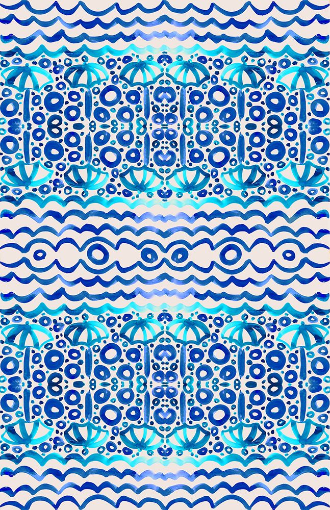 Aqua Blue Fun II art print by Nicholas Biscardi for $57.95 CAD