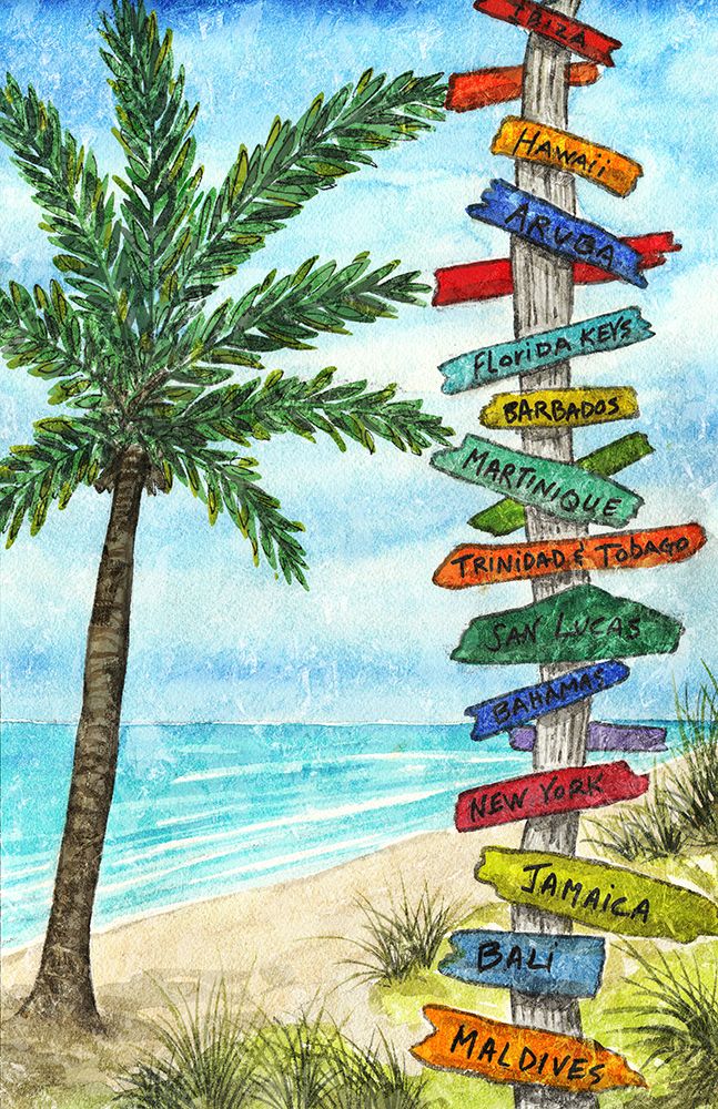 Island Directions art print by Nicholas Biscardi for $57.95 CAD