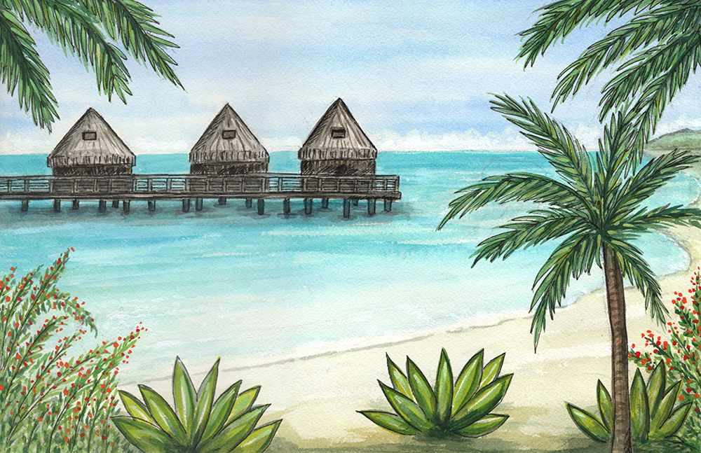 Paradise And Palms I art print by Nicholas Biscardi for $57.95 CAD