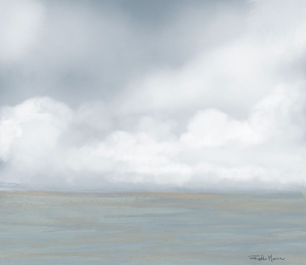 Misty Ocean I art print by Robin Maria for $57.95 CAD
