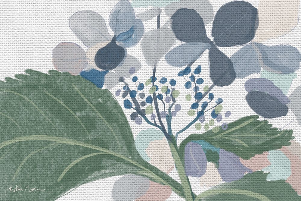 Navy Floral art print by Robin Maria for $57.95 CAD