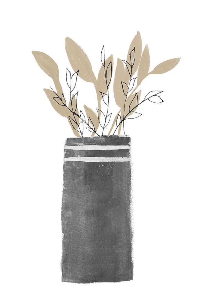 Potted Plant In A Tall Vase art print by Emily Navas for $57.95 CAD