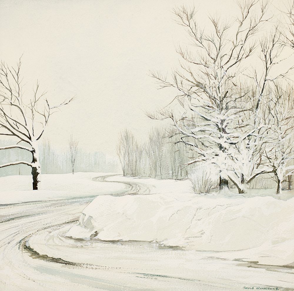 Snowy Road art print by Bruce Nawrocke for $57.95 CAD