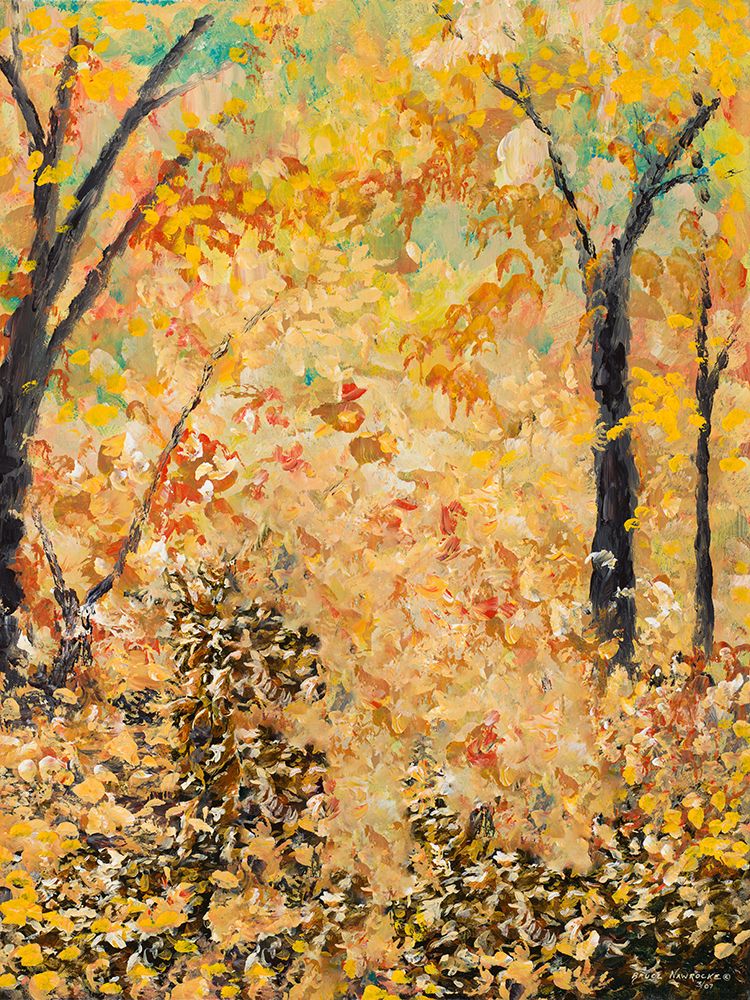 Falling Autumn Leaves art print by Bruce Nawrocke for $57.95 CAD