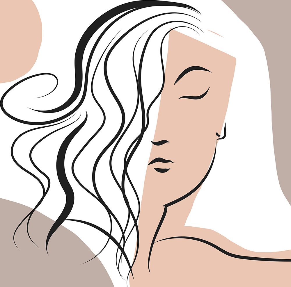 Wavy Haired Woman art print by Deidre Mosher for $57.95 CAD