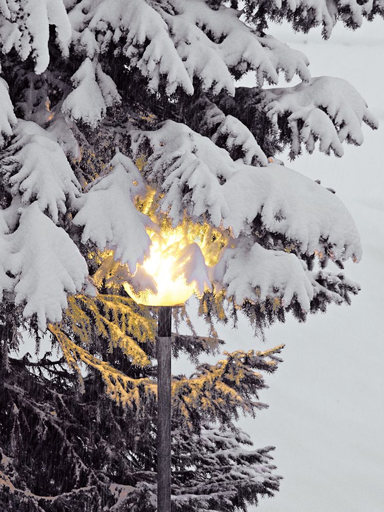 Snowy Lampost art print by JB Hyler for $57.95 CAD