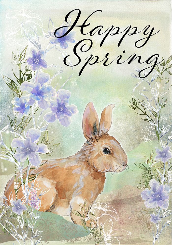 Happy Spring Sweet Bunny art print by Diannart for $57.95 CAD