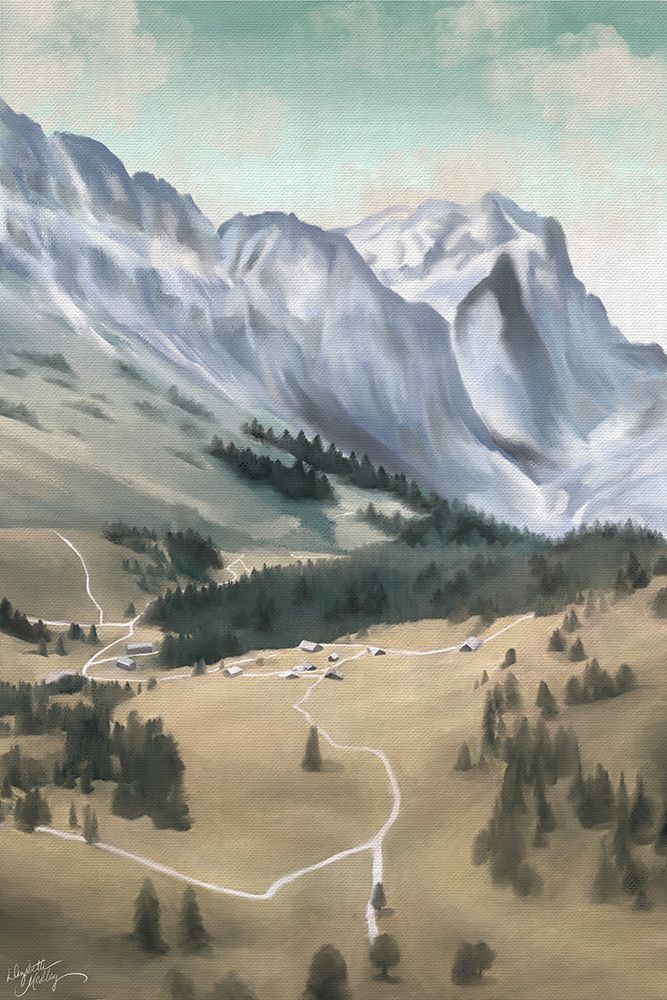 Mountain Village art print by Elizabeth Medley for $57.95 CAD
