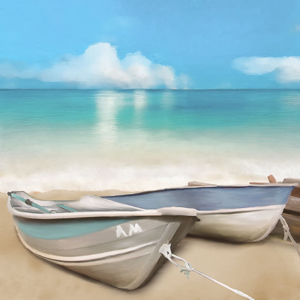 Rowboats By The Sea II art print by Elizabeth Medley for $57.95 CAD
